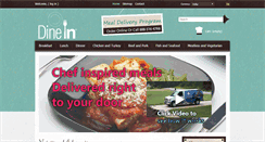 Desktop Screenshot of dineinmeals.com